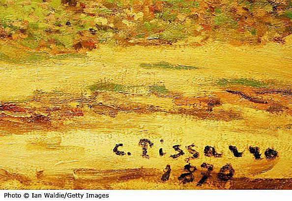 Υπογραφή του διάσημου καλλιτέχνη ιμπρεσιονιστών Camille Pissarro