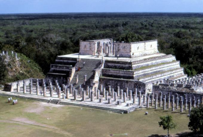 Ναός των πολεμιστών, στο Chichén Itzá