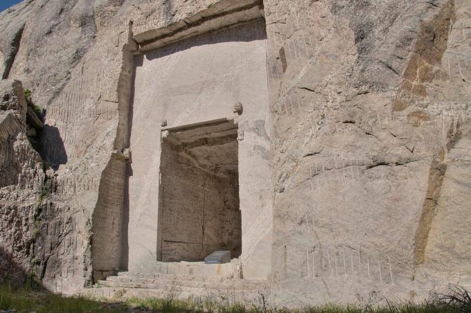 Η είσοδος στην αίθουσα αρχείων στο Mount Rushmore.