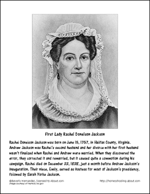 Πρώτη Κυρία Rachel Jackson Ζωγραφική