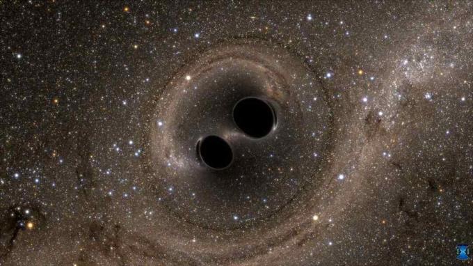 οι μαύρες τρύπες συγκρούονται για τη δημιουργία βαρυτικών κυμάτων