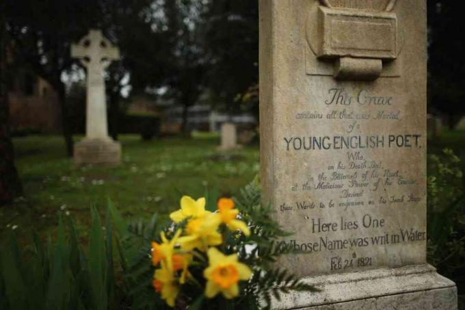 Μη καθολικό νεκροταφείο της Ρώμης, ο τελικός χώρος ανάπαυσης των ποιητών Shelley και Keats