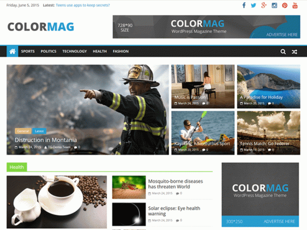 Θέμα ColorMag WordPress