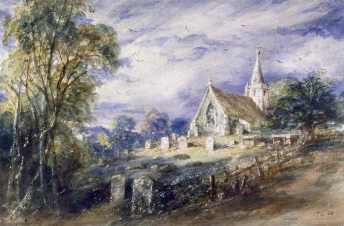 john constable εκκλησία stoke poges