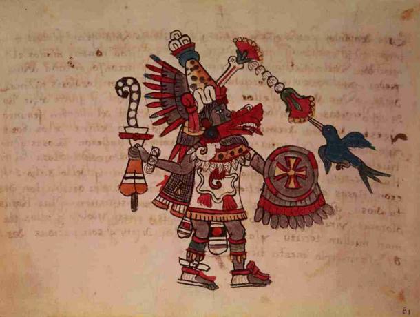 Quetzalcoatl στον Κώδικα Borbonicus