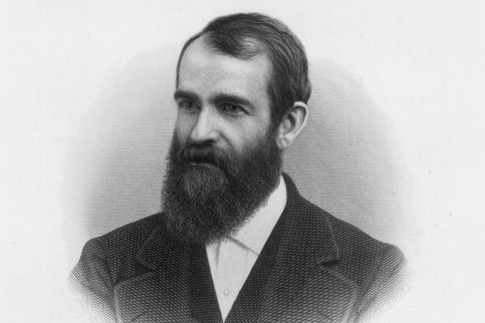 Χαραγμένο πορτρέτο του χρηματοδότη Jay Gould