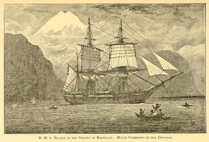 H.M.S. Beagle στα στενά του Magellan
