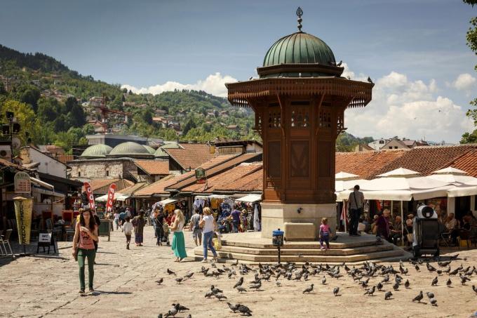 Pigeon Square στο Σεράγεβο της Βοσνίας