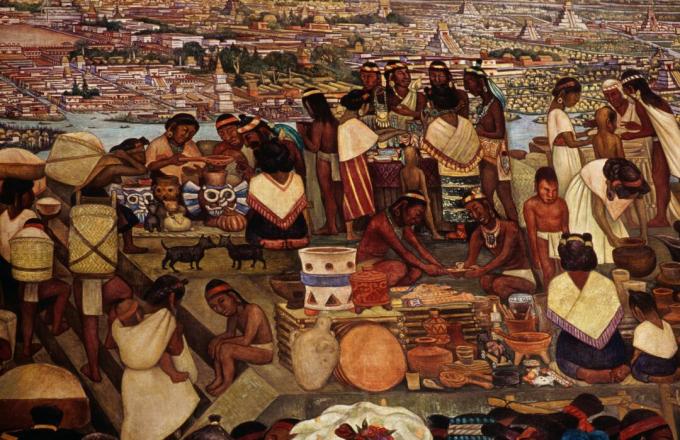 Τοιχογραφία του Diego Rivera στο Palacio Nacional