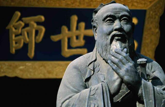 Ο σεβαστός σοφός Κομφούκιος, του οποίου η φιλοσοφία επηρέασε τον κινεζικό πολιτισμό για αιώνες - Wenmiao (Ναός Κομφούκιος), περιοχή Nanshi.