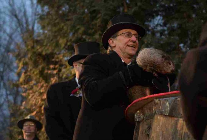 Ημέρα Groundhog στο Punxsutawney, Πενσυλβάνια